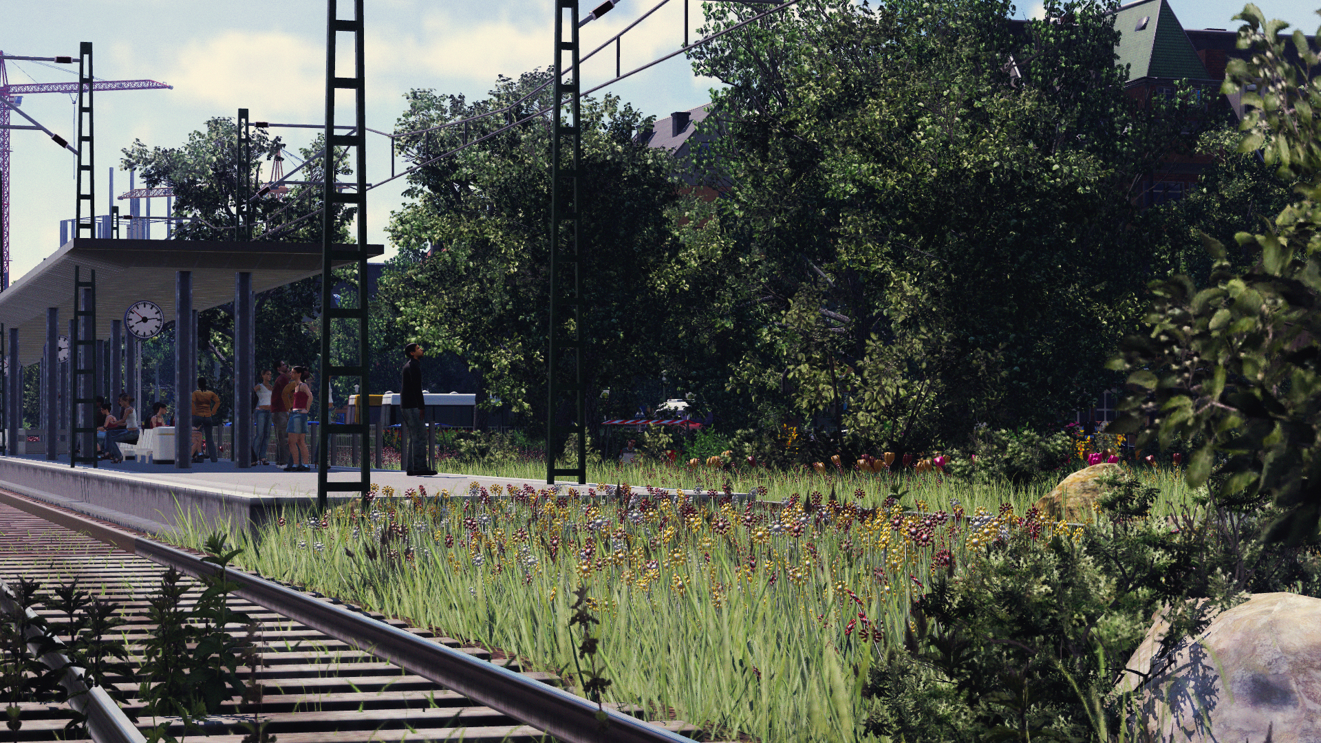 Near the small station