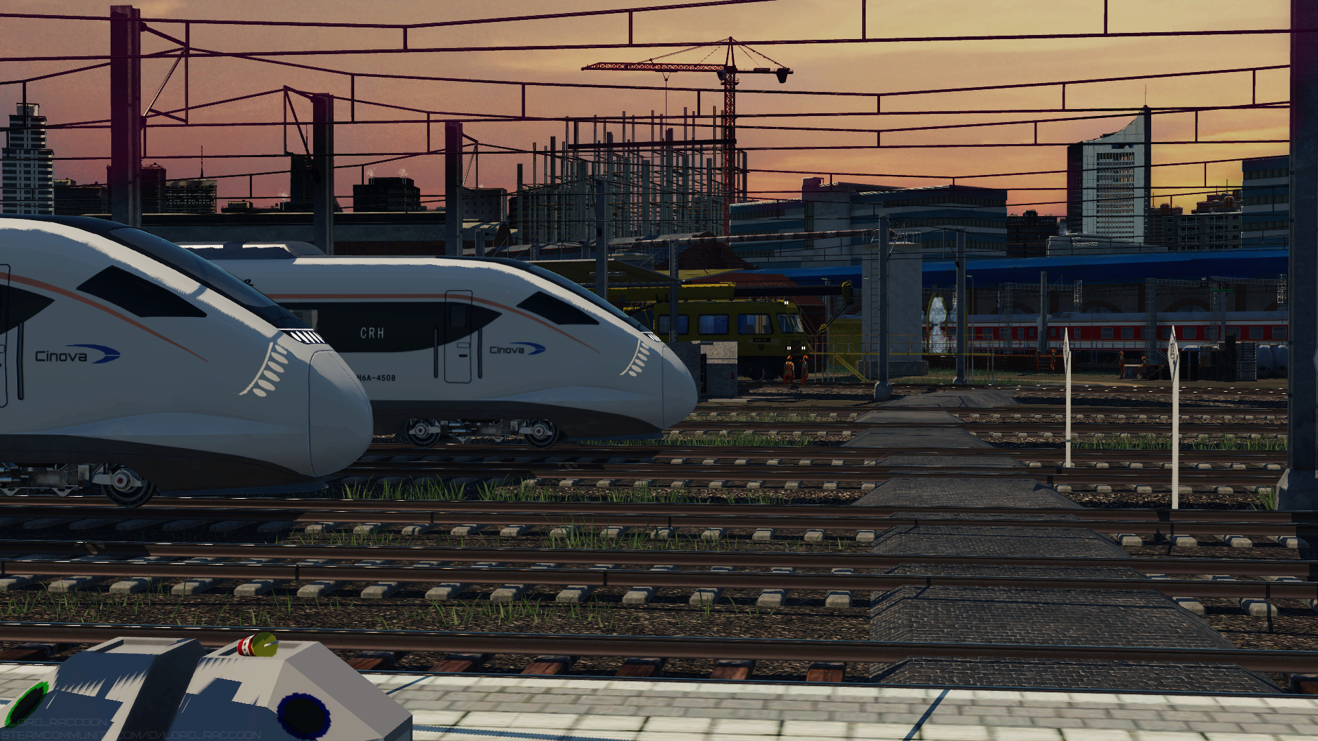 CRH6A waiting to proceed on station