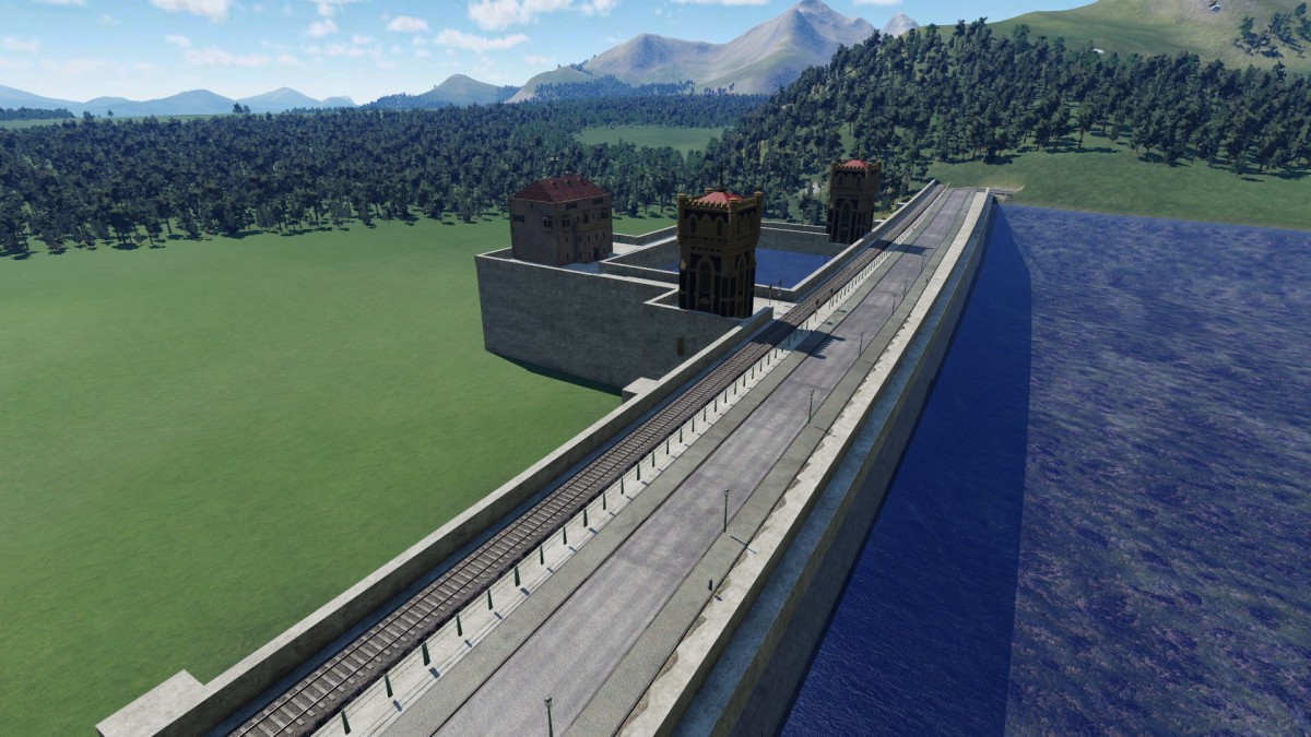 Staudamm Panorama (2)