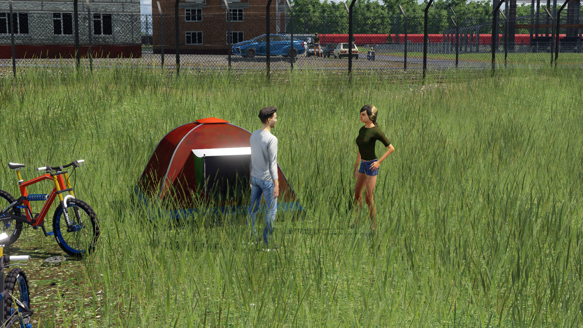 Wildes Camping ...
