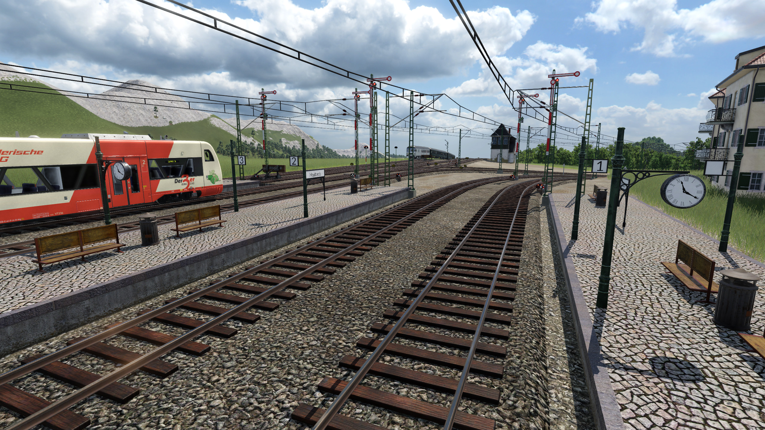 Bahnhof Heubach, Ausfahrt Richtung 3 Täler