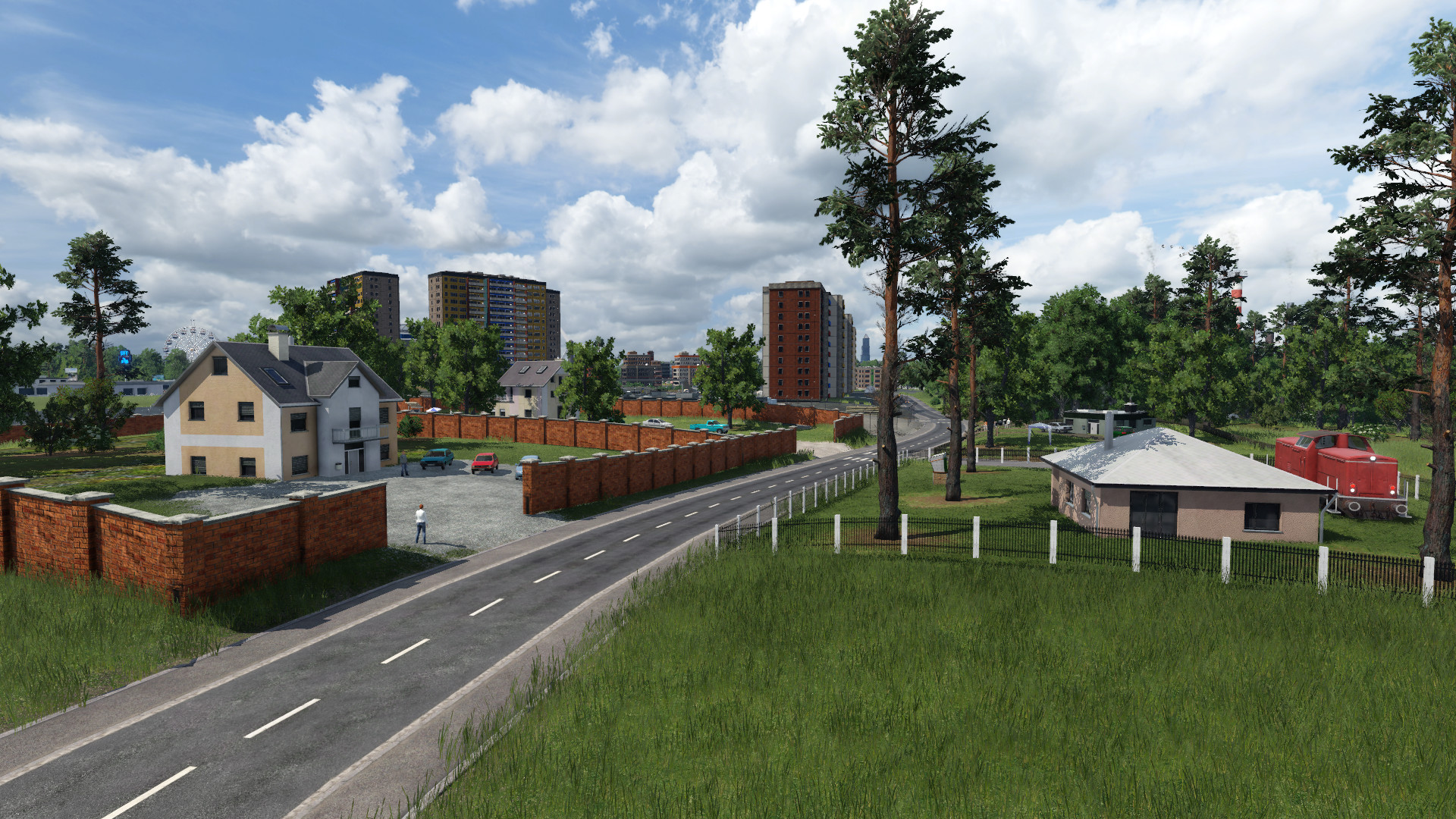 Blick in Richtung der Trabantenstadt