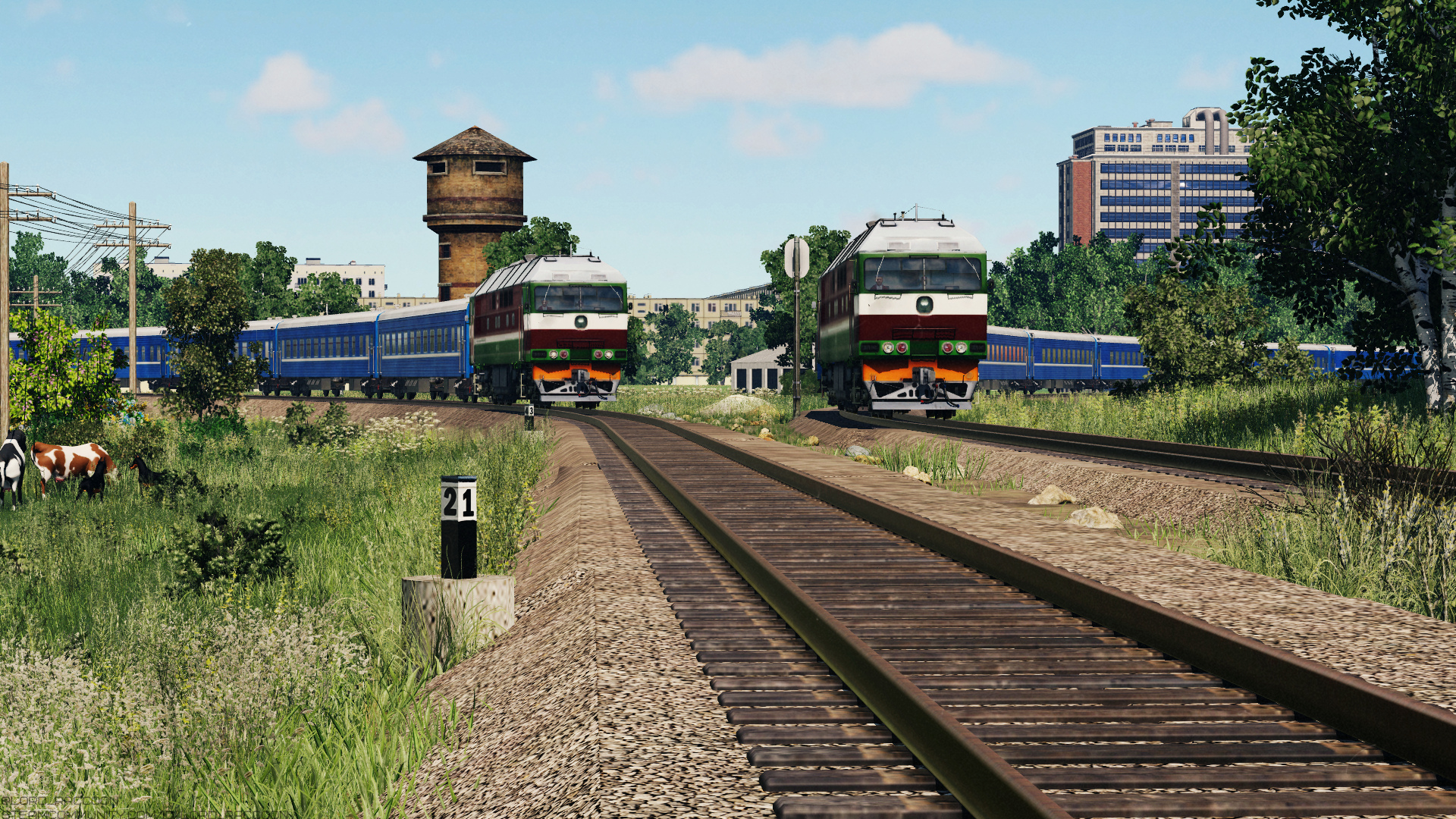 TEP70s leaving the suburban