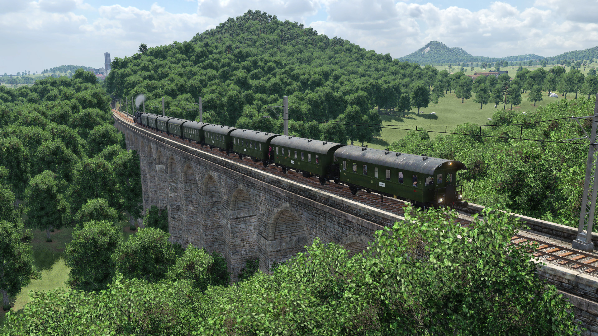 Auf dem Nossener Viadukt