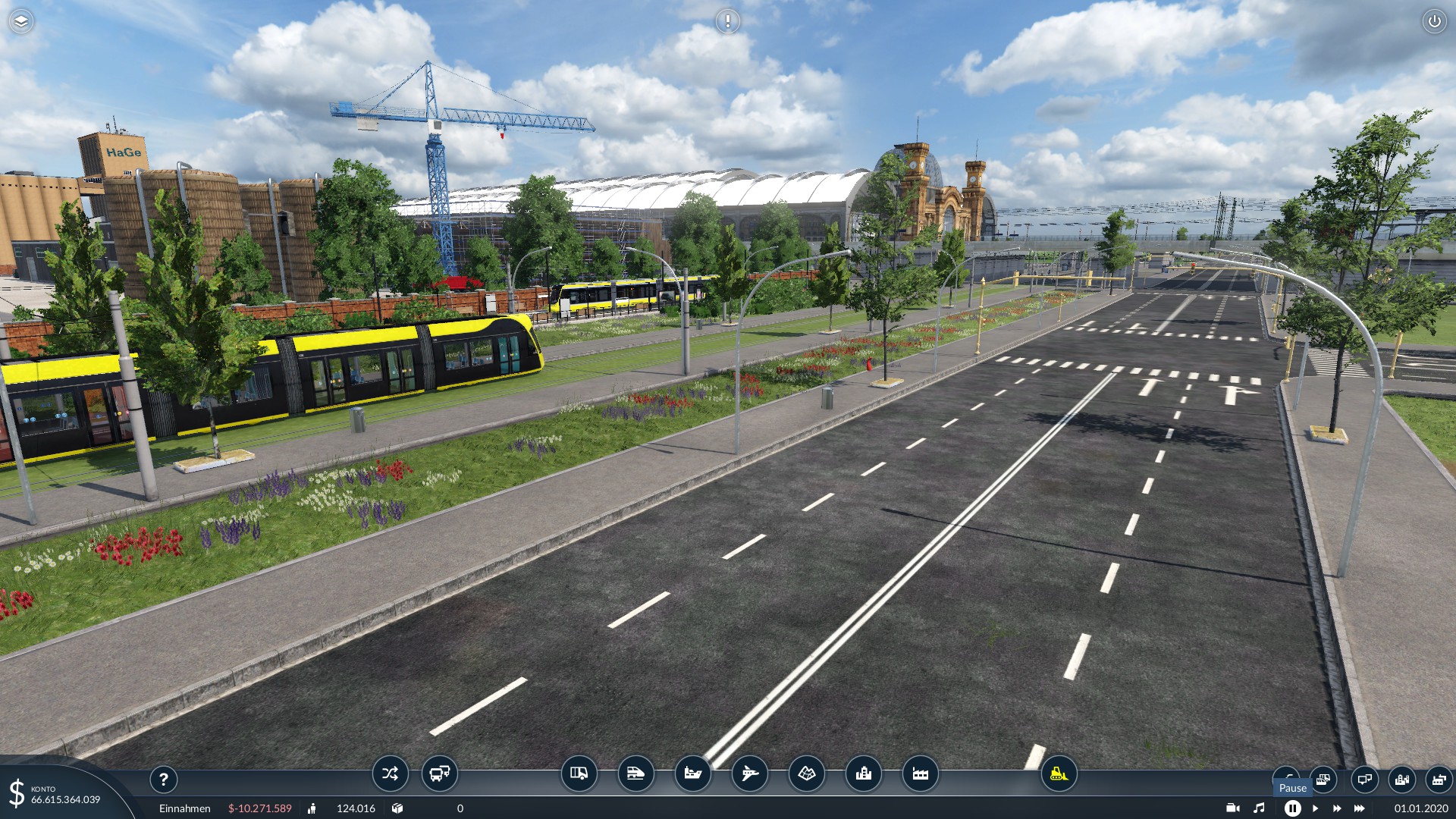 Zukünftiger Verkehrsknotenpunkt
