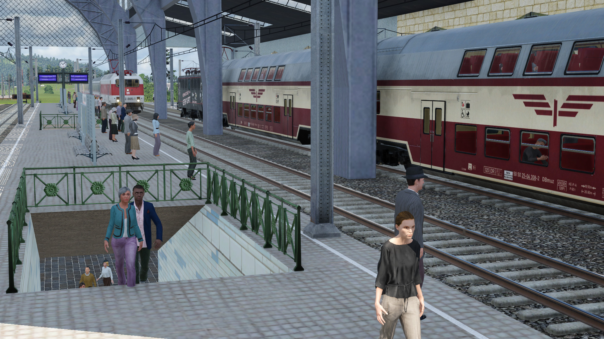 Einfahrt in den Bahnhof