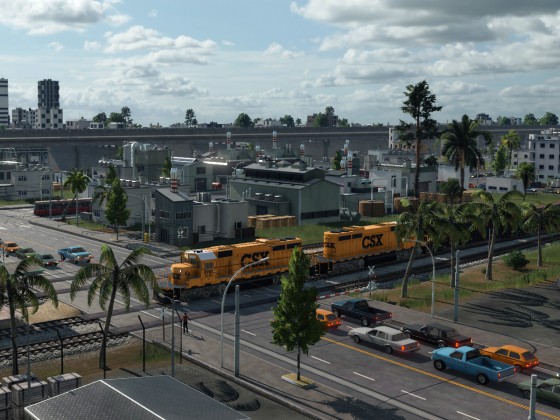 Güterzug in West Palm Beach