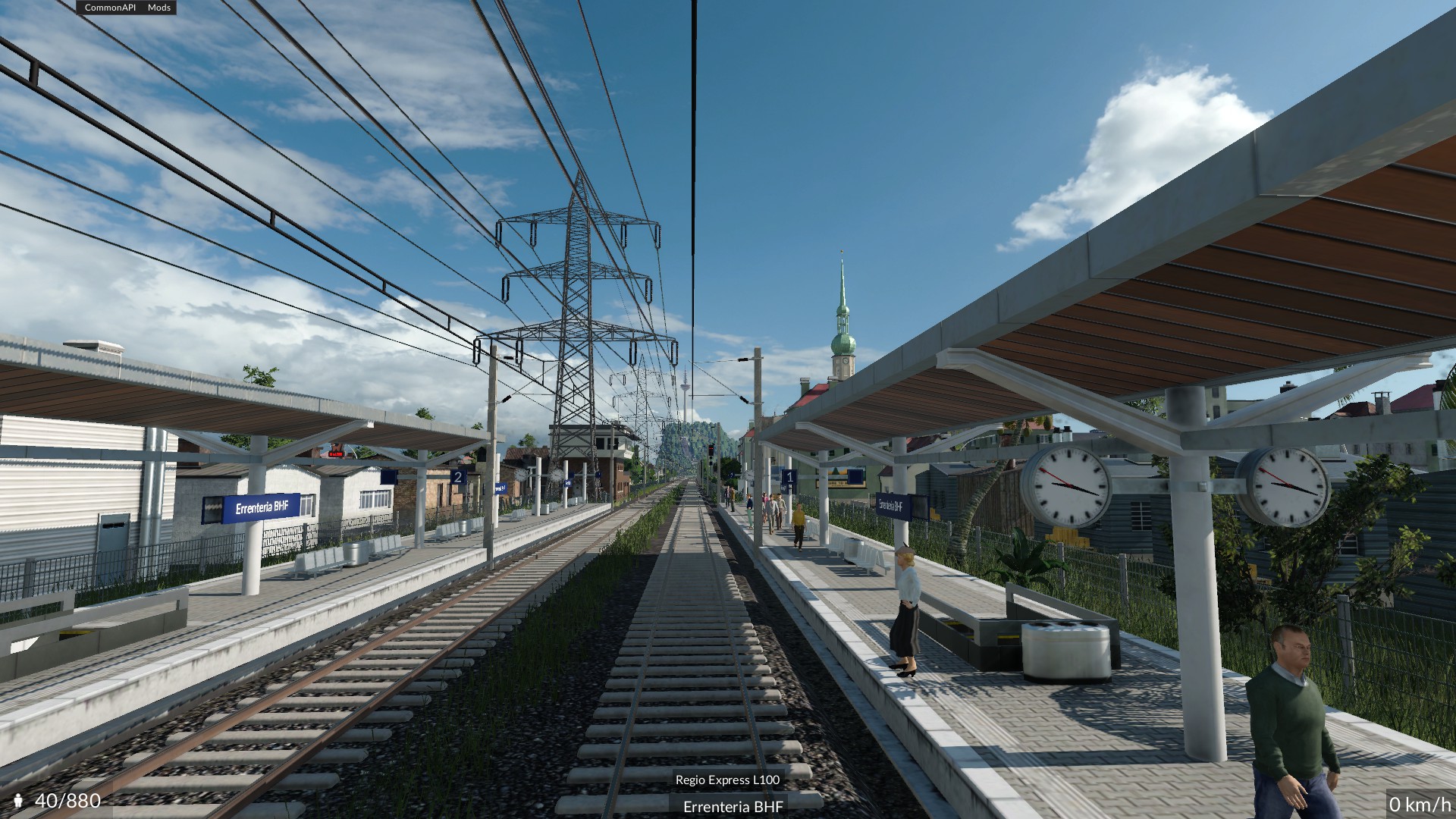 Einfahrt Bahnhof