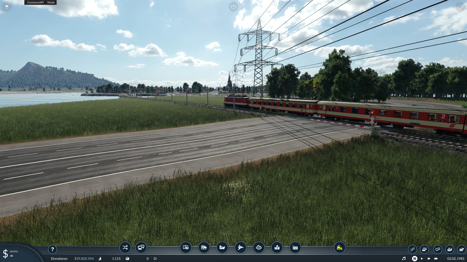 Land Bahnübergang
