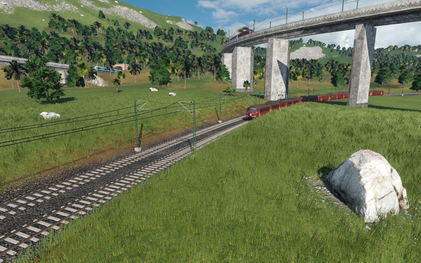 RABDe 12/12 Mirage und V200.1 in Sonderverkehr.