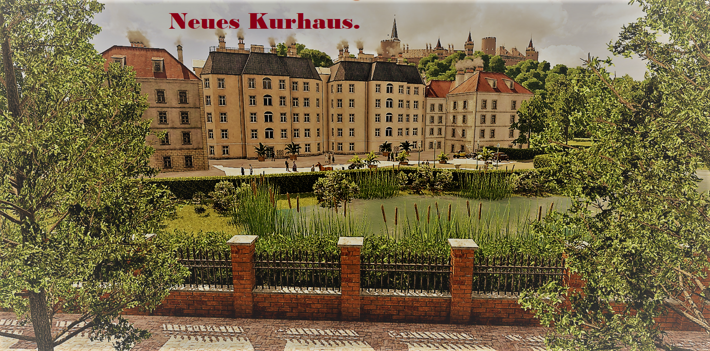 Am Neuen Kurhaus. Postkarten-Stil
