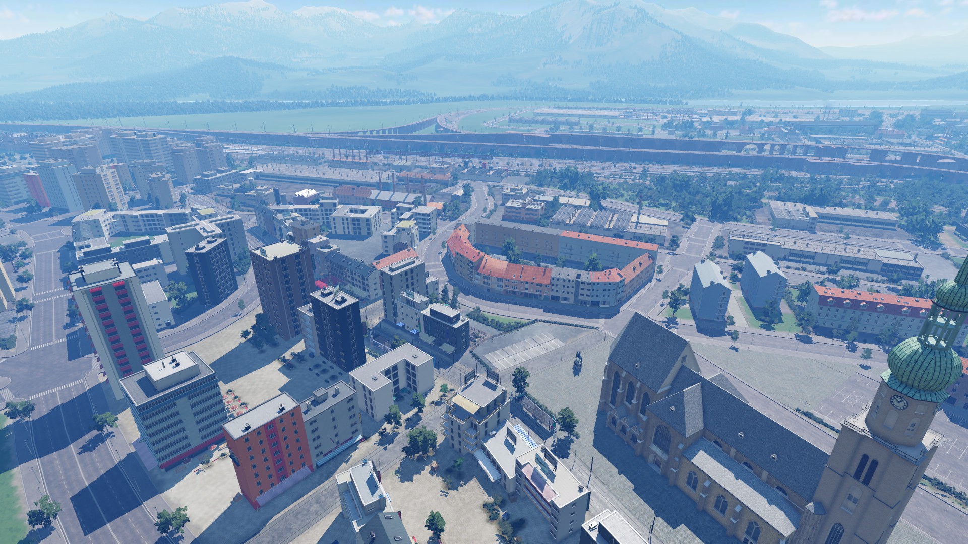 Alpine Großstadt entwicklung