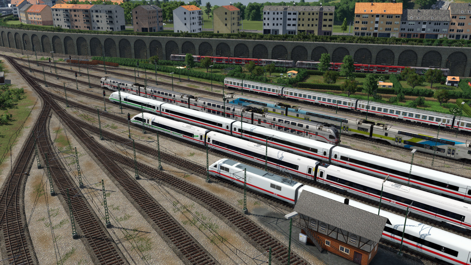 Blick in die Abstellanlage