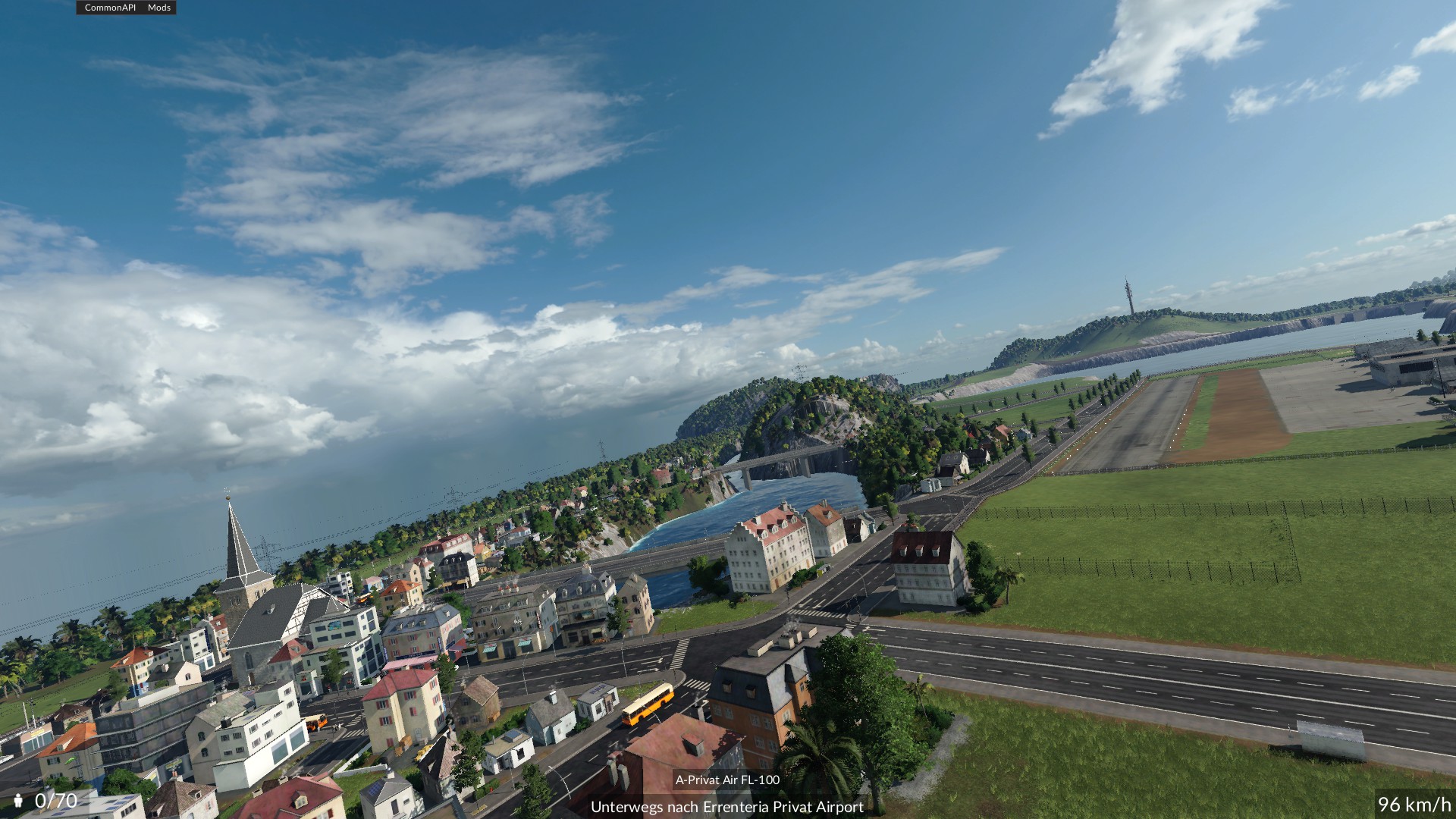 Anflug Privat Airport