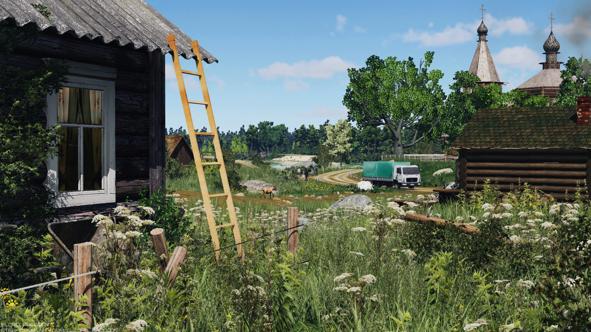 MAZ4371 in the abandonned village