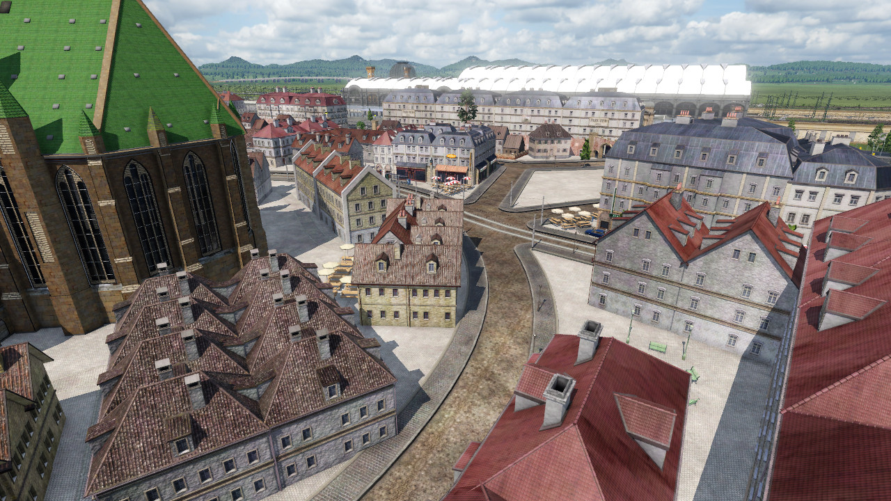 Historische Altstadt im fiktiven Auleben