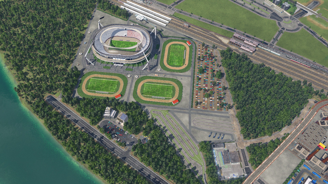 Stadion am Stadtwald im fiktiven Auleben