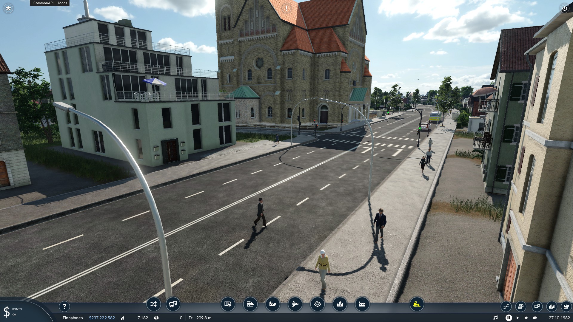 Einfach über die Strasse toll