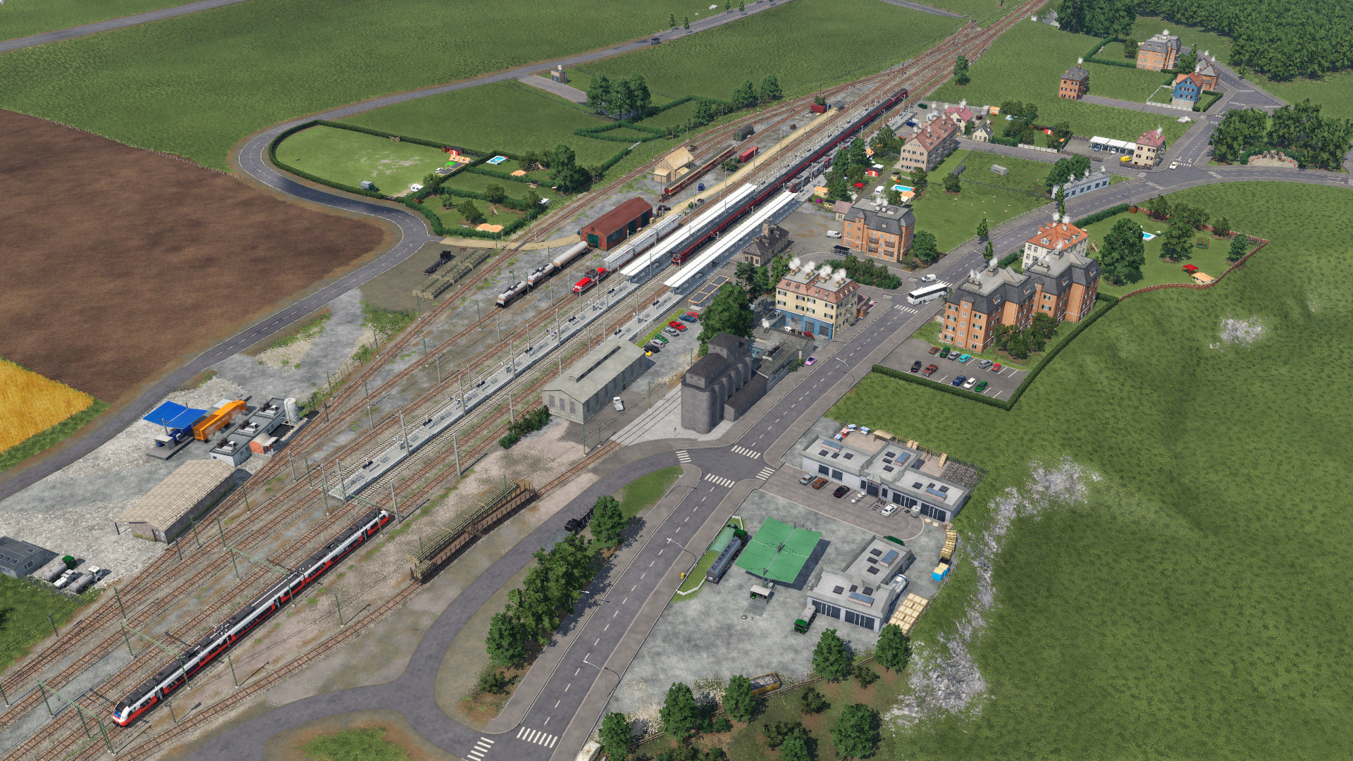 Kleinstadt Bahnhof