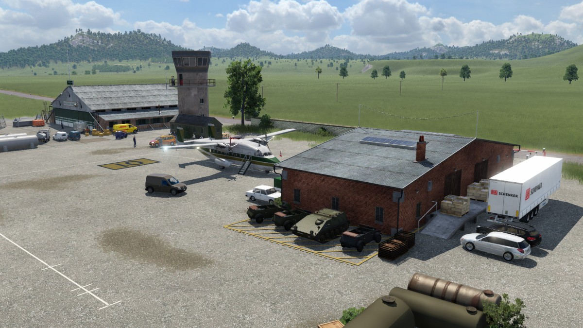 Der kleiner Militärstützpunkt