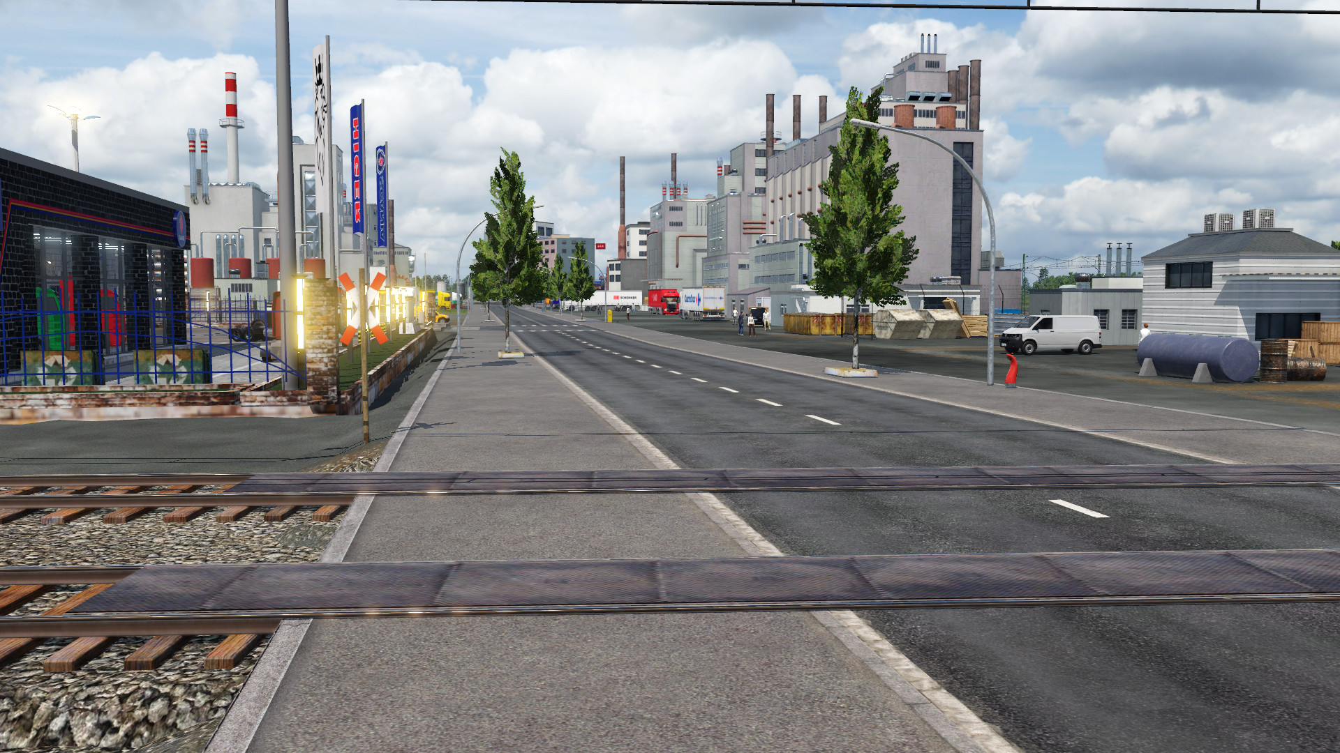 Blick in das Hafen Industriegebiet