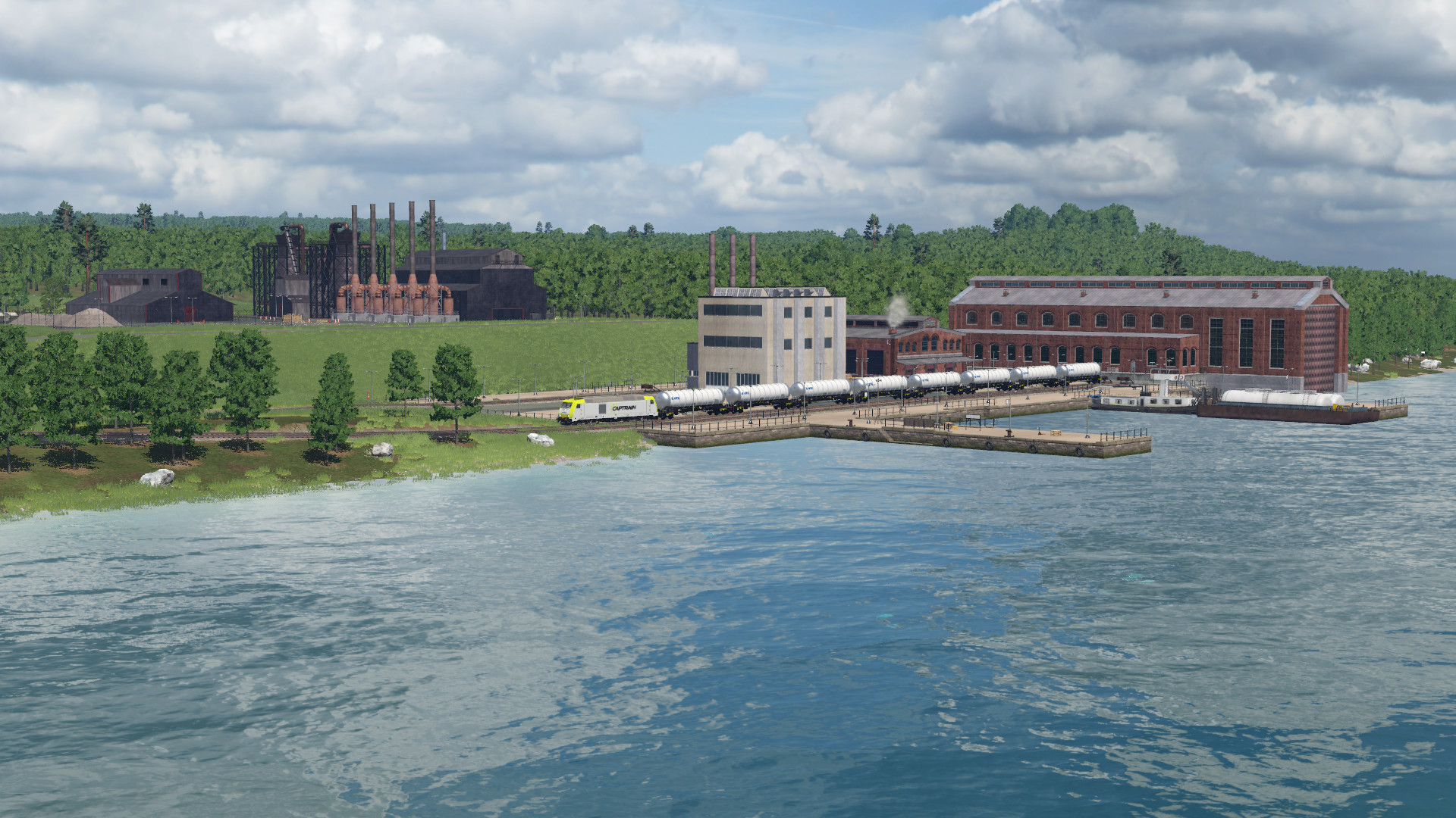 Vom Zug auf das Schiff