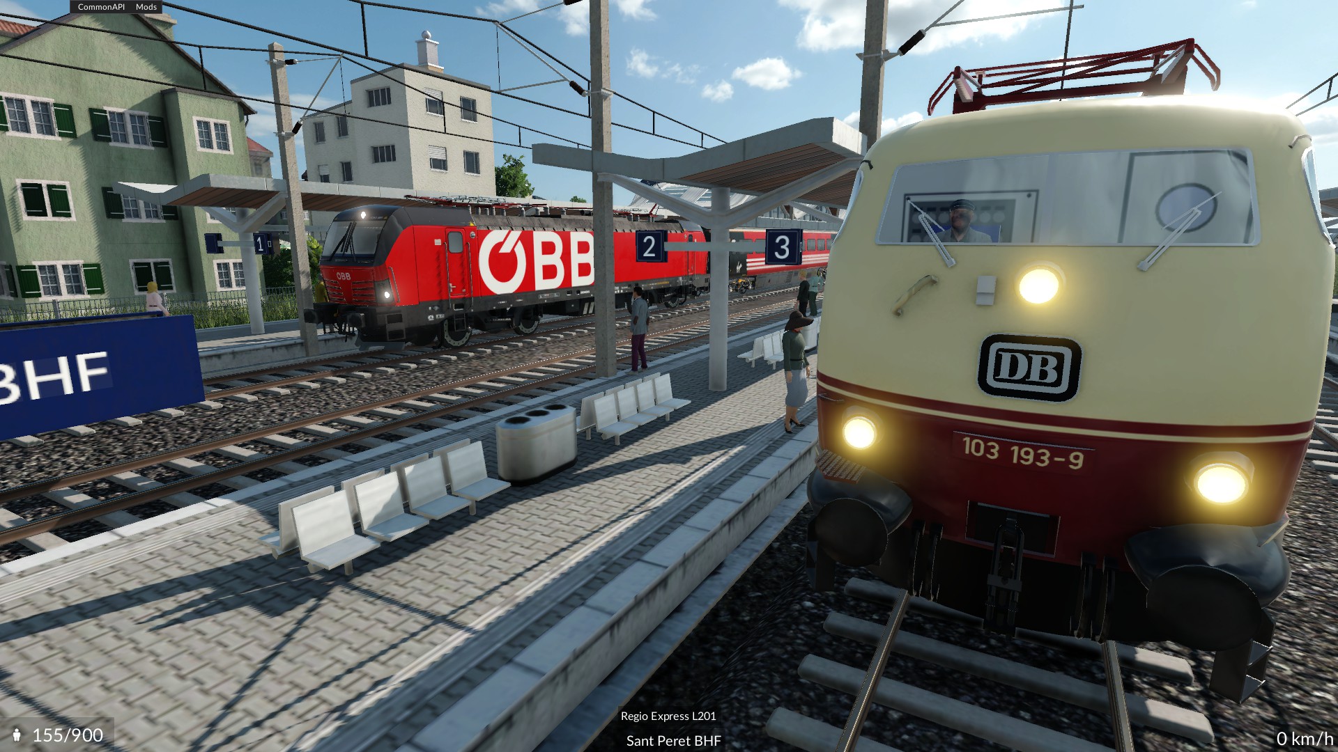 ÖBB und DB im Bahnhof