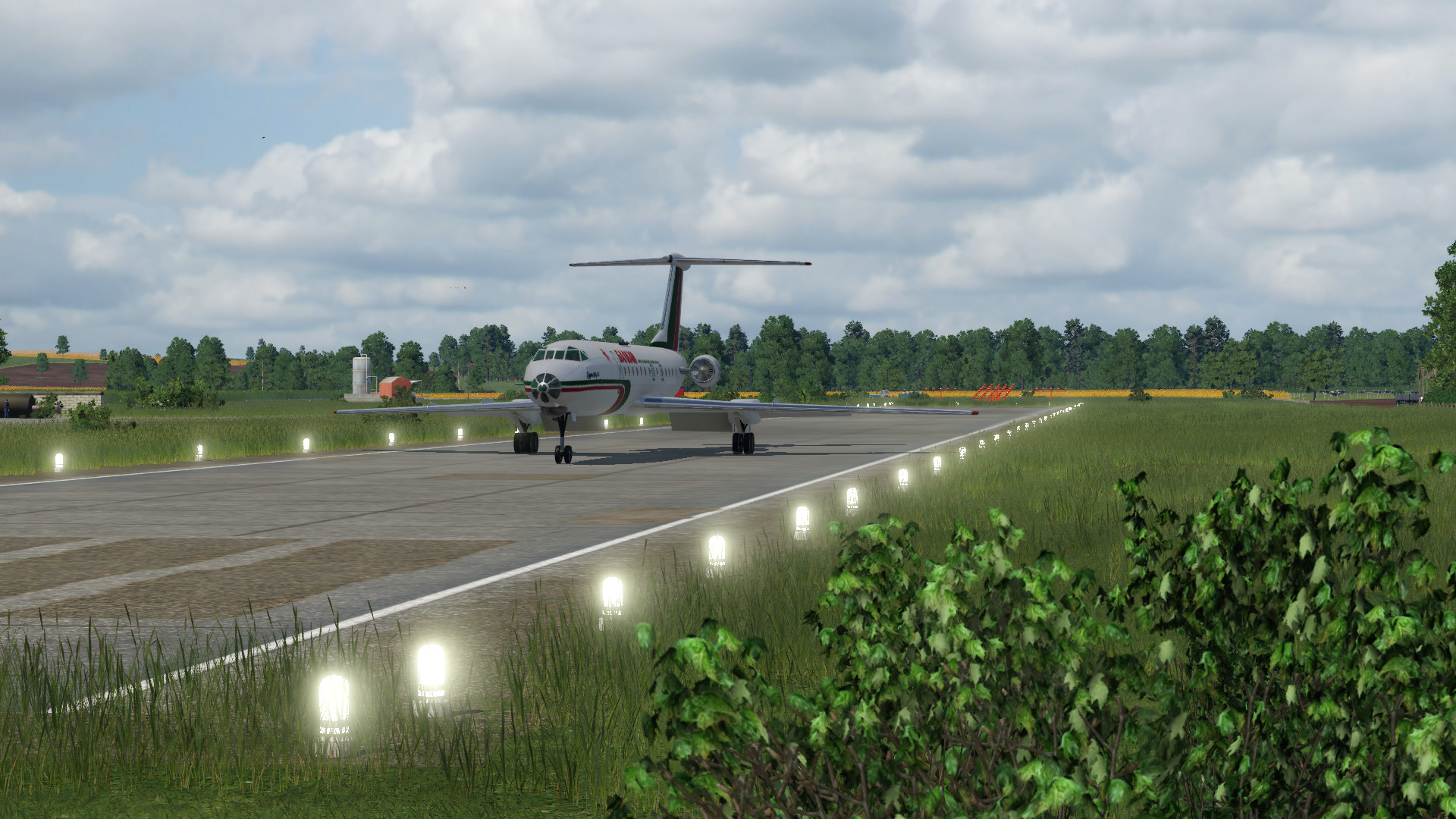 Tupolew Tu-134A in der Nahaufnahme