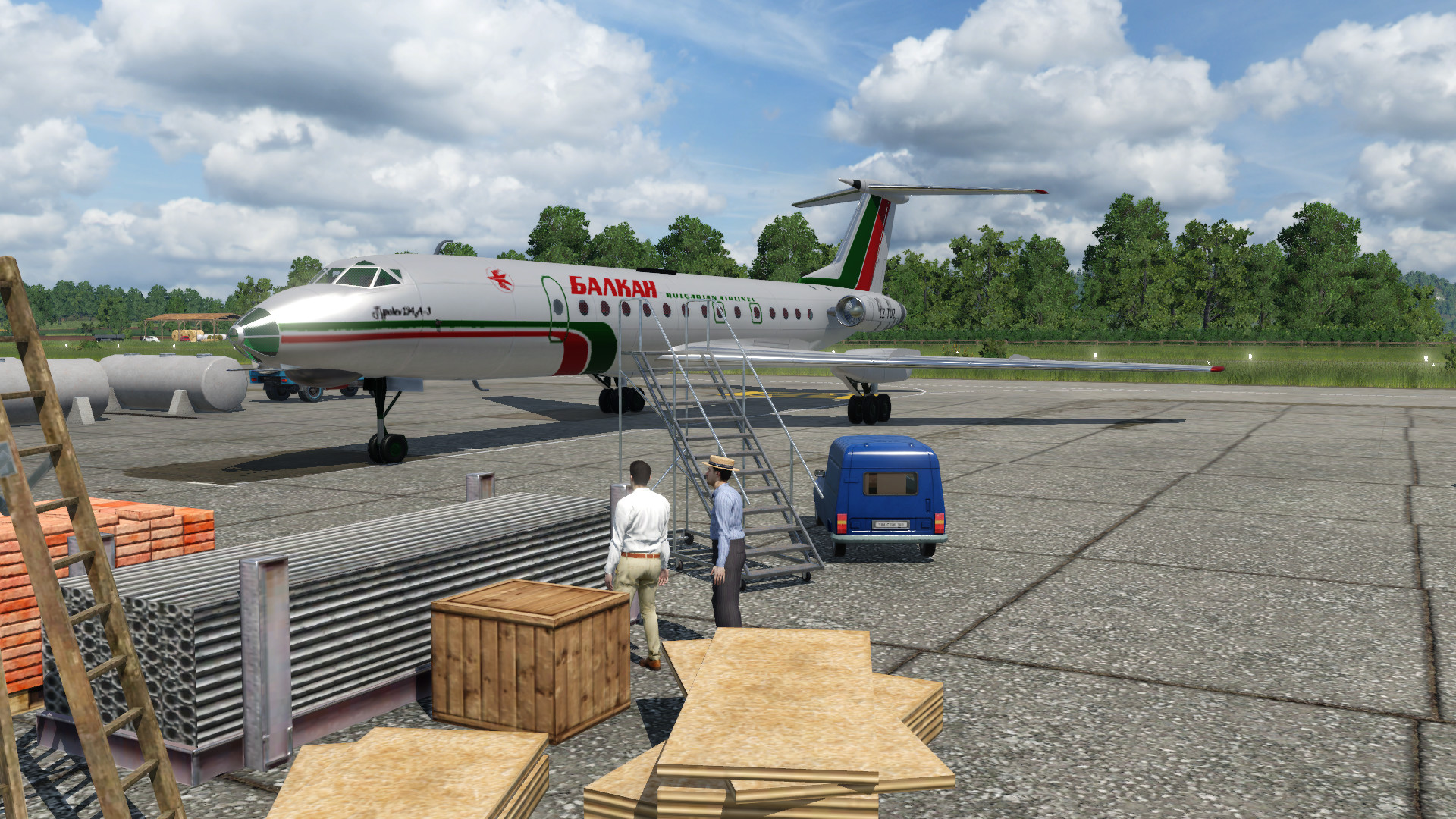 Boarding am Regionalflugplatz 2