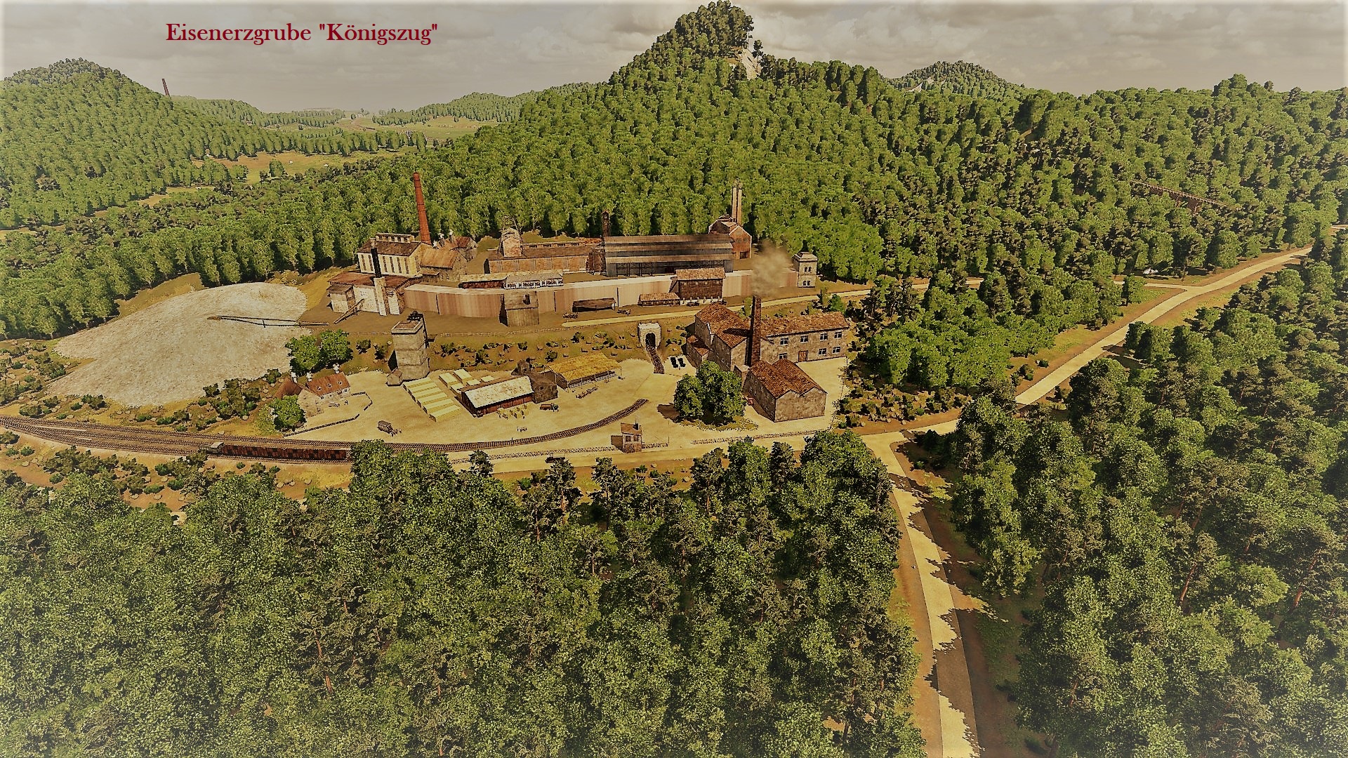 Eisenerzgrube "Königszug" - Postkarten-Stil