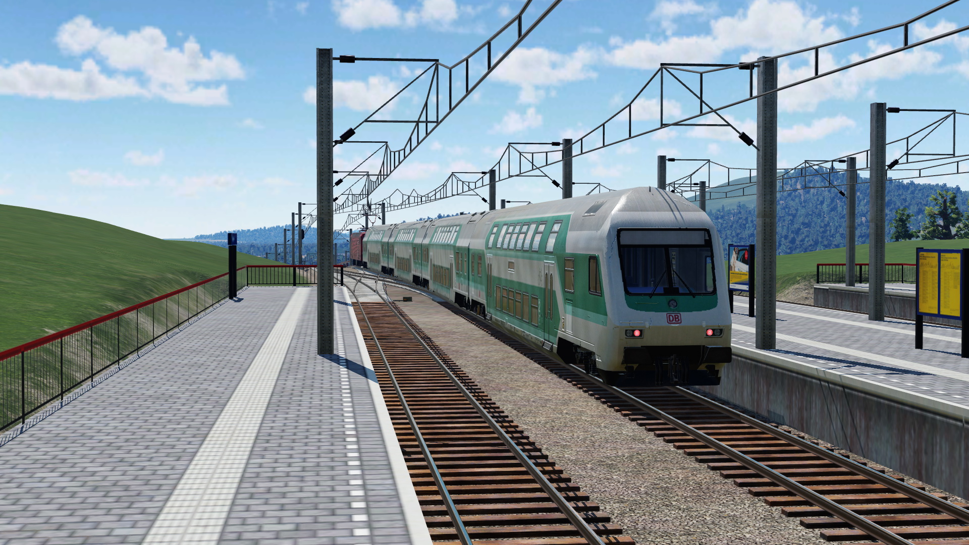 Regionalbahn bei der Ausfahrt