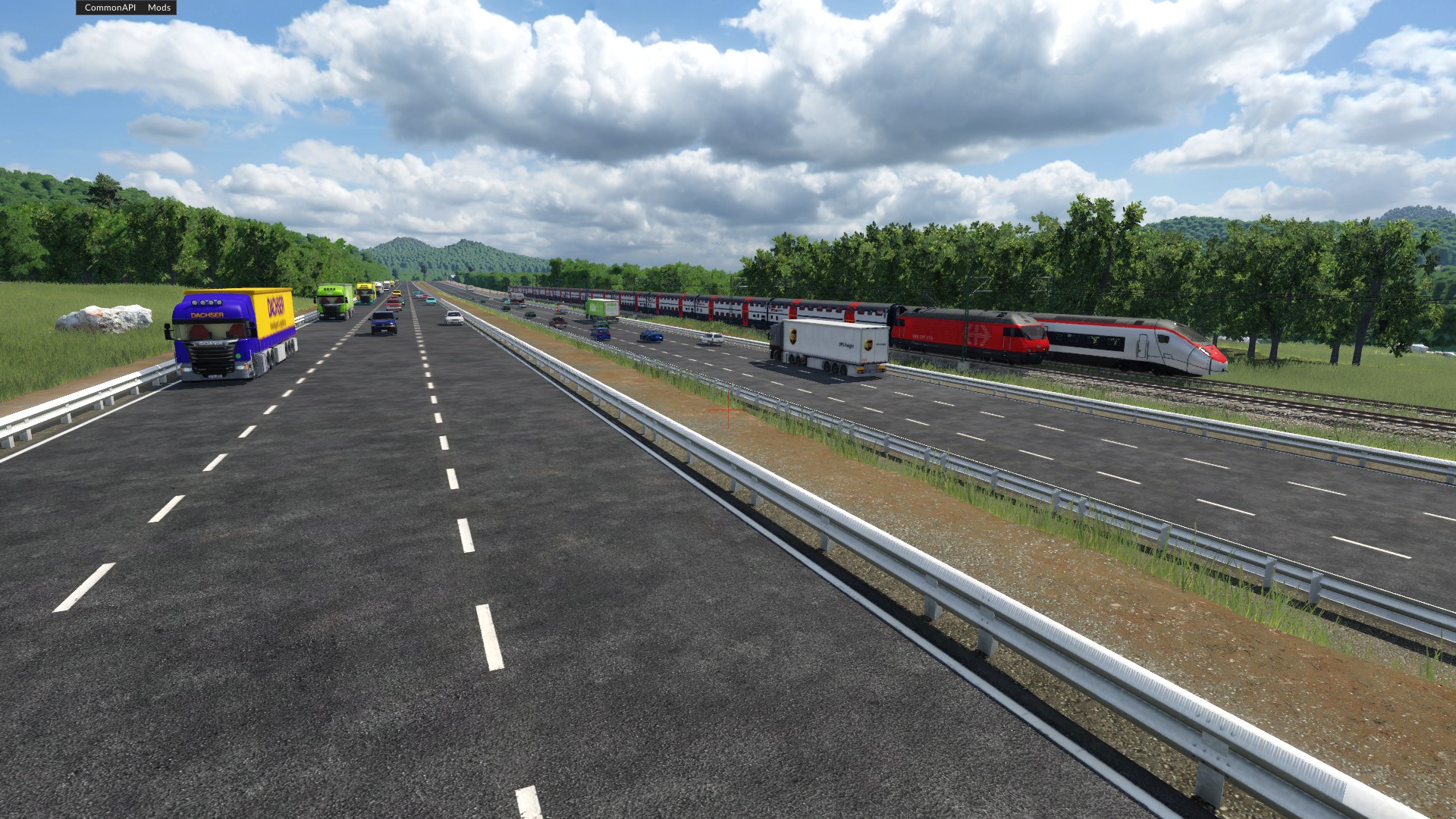 Begegnung an der Autobahn