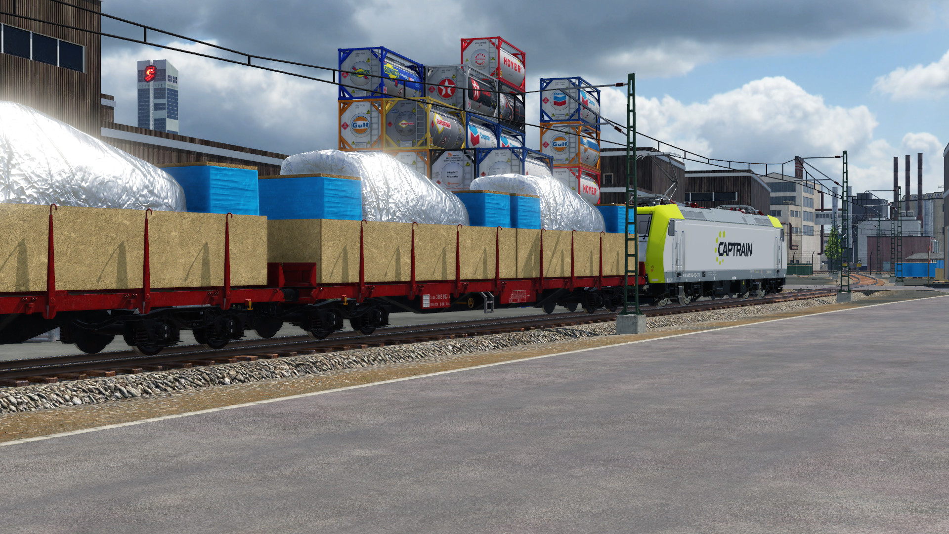 Maschinentransport im Hafen