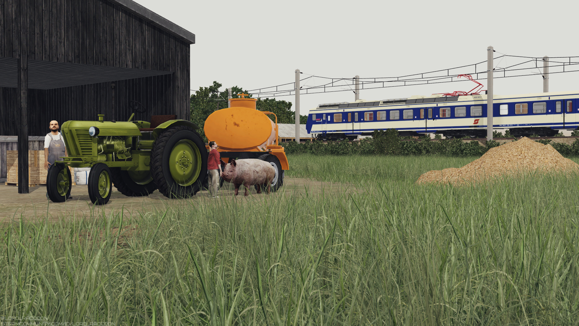 ÖBB 4020 near the farm