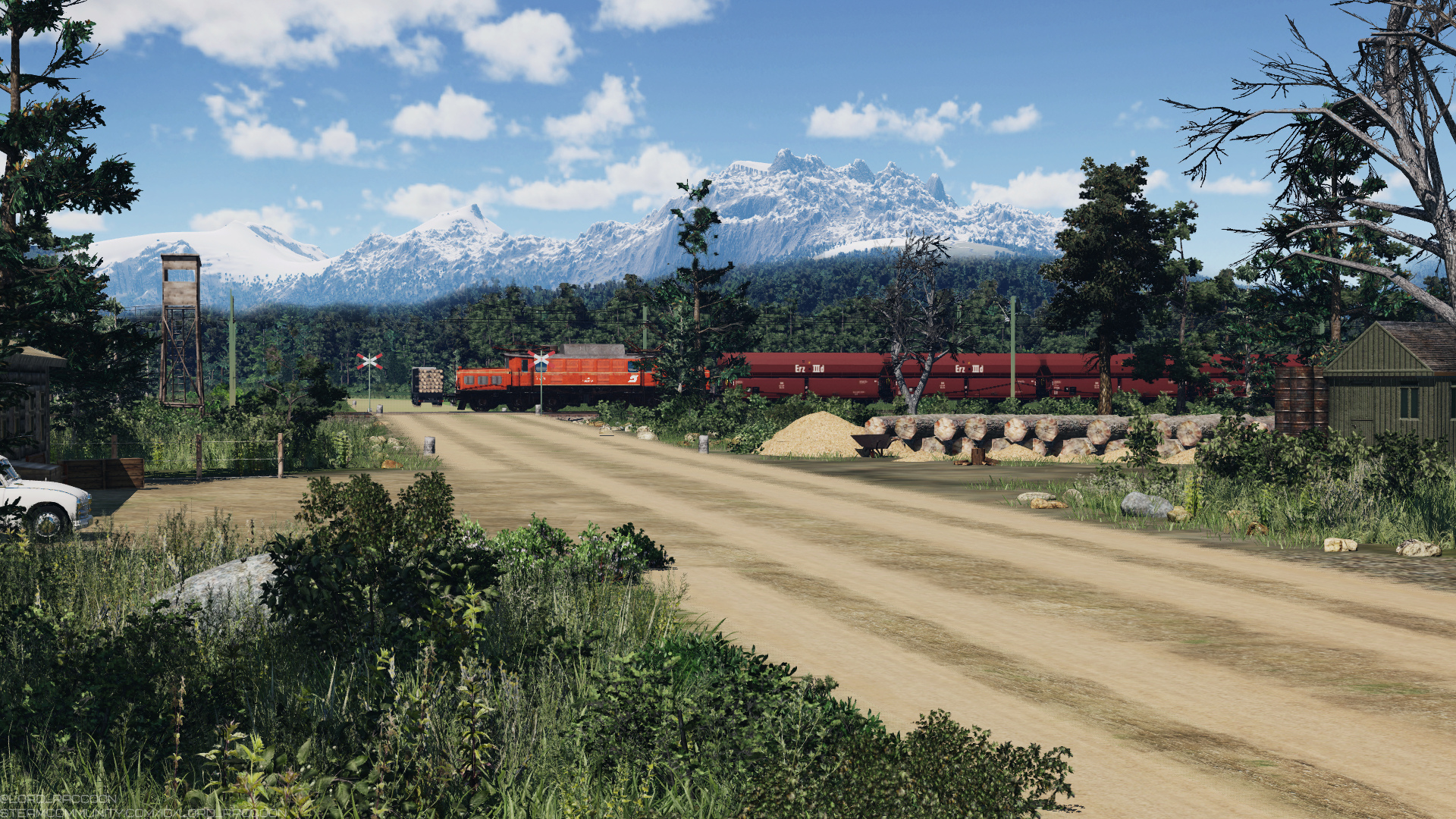 ÖBB 1020 near the sawmill
