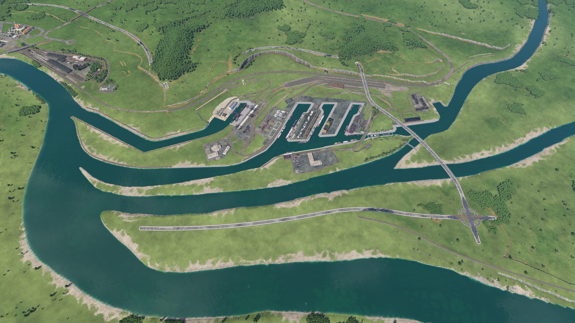 ​Aktueller Bauabschnitt... Binnenhafen nach Vorbild Duisburg