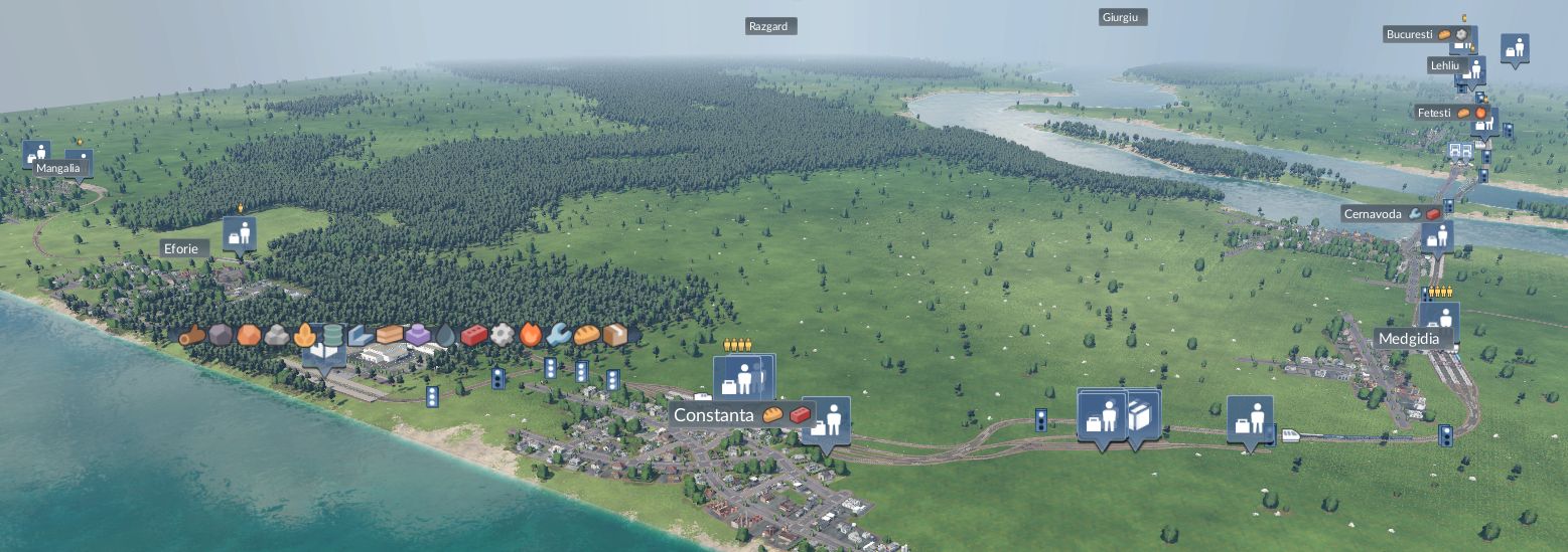Transport fever 2 Romania map