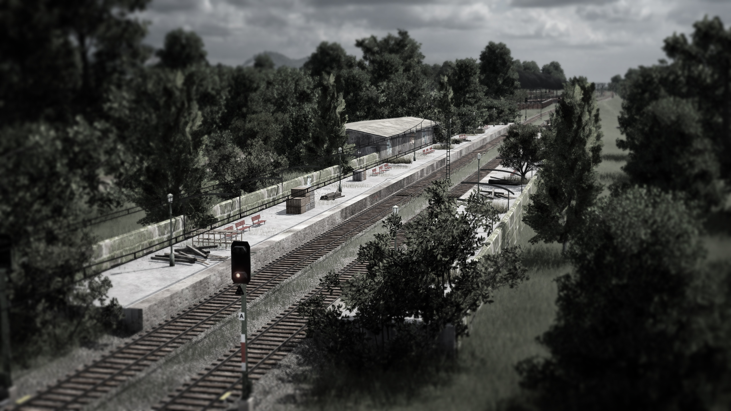 Stillgelegter Bahnhof am GBF