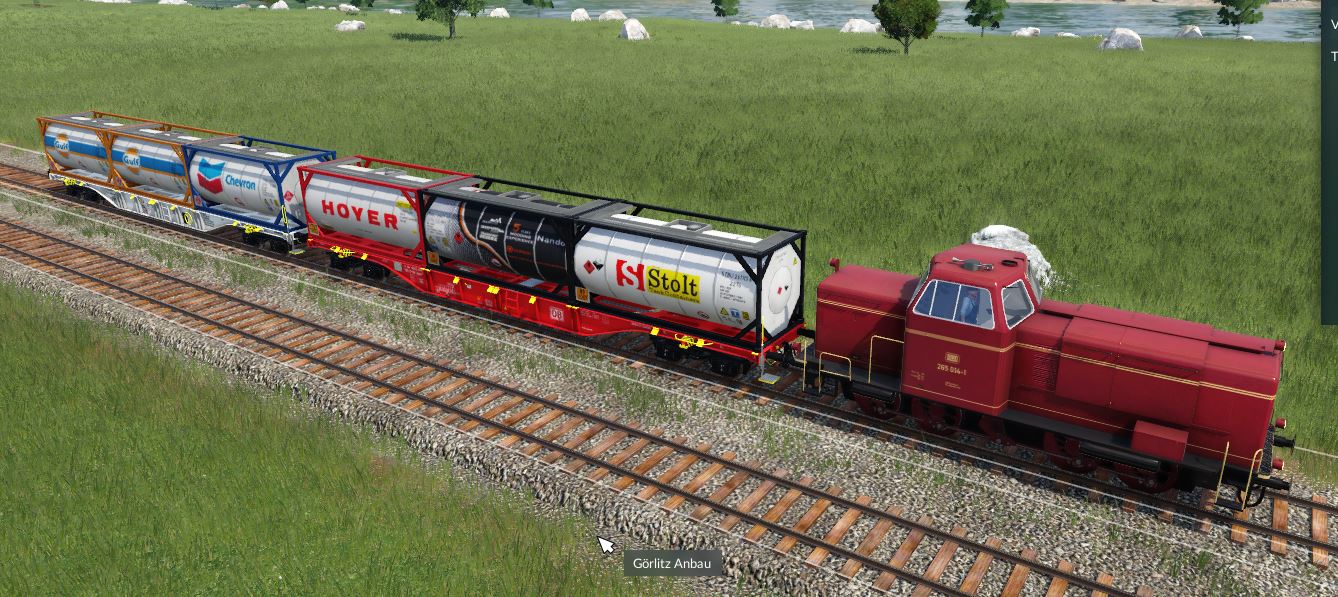 BR265 mit SGNS 60 Container Waggon