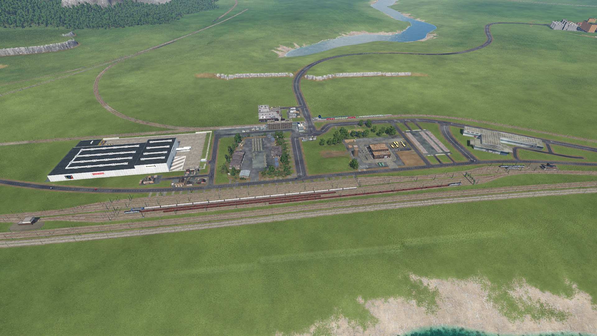Sägewerk und Lebensmittelfabrik