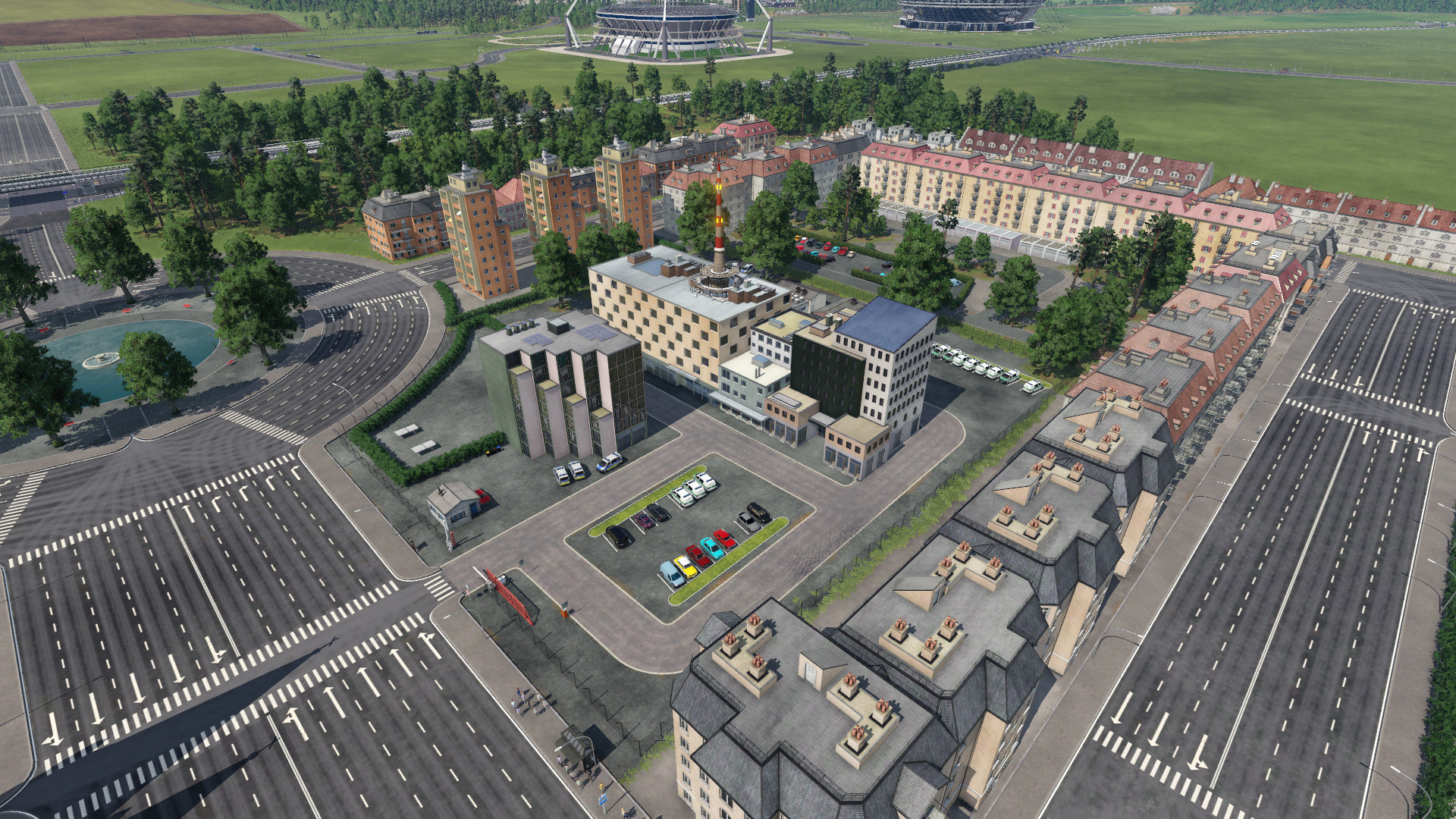 kleine moderne Polizeistation