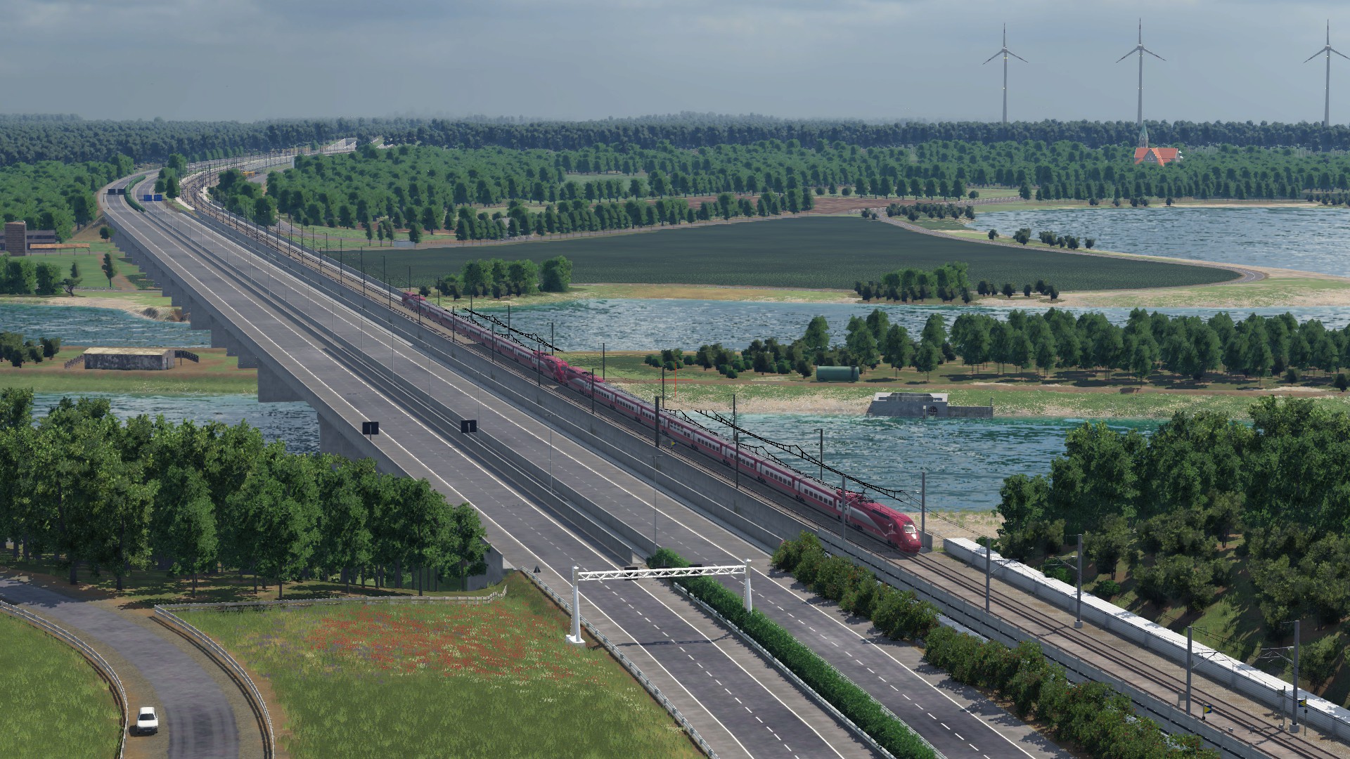 Crossing the river