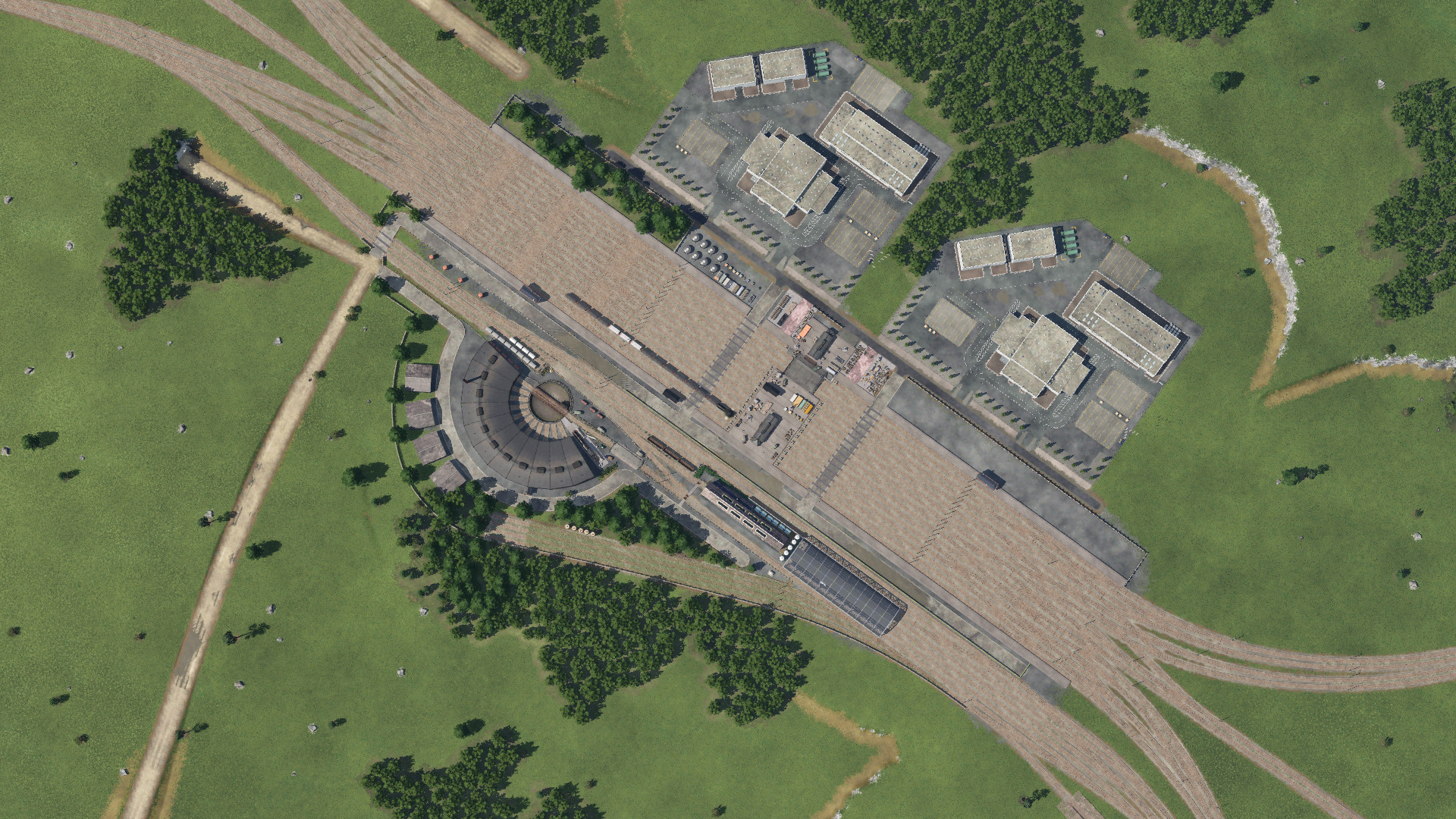Draufsicht Güterbahnhof RB