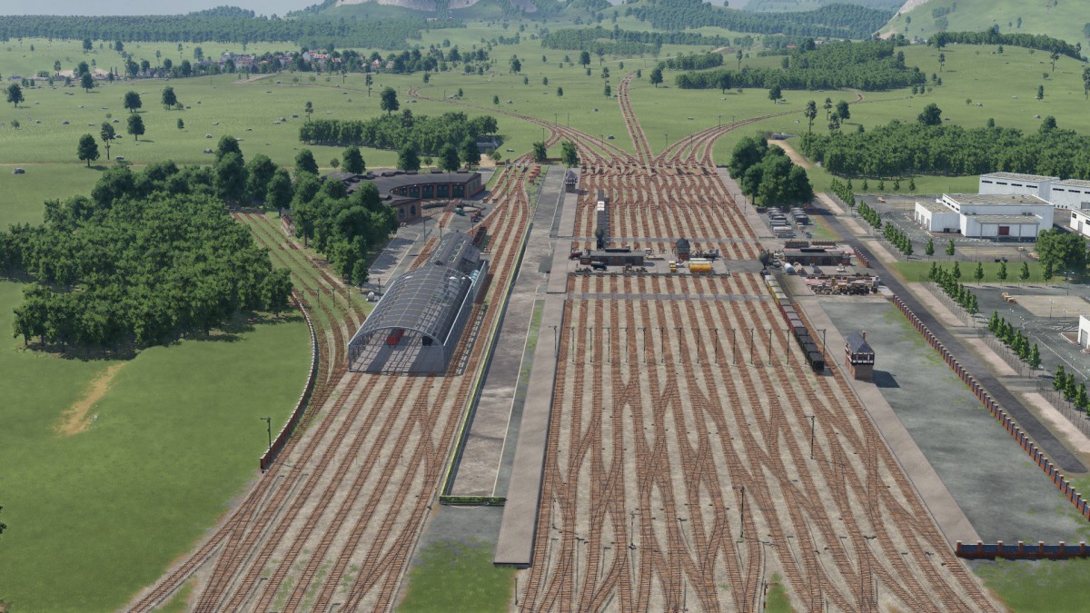 Güterbahnhof Rohbau - Übersicht