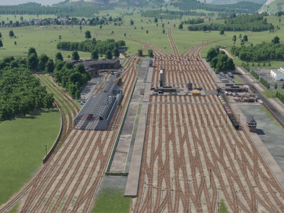 Güterbahnhof Rohbau - Übersicht
