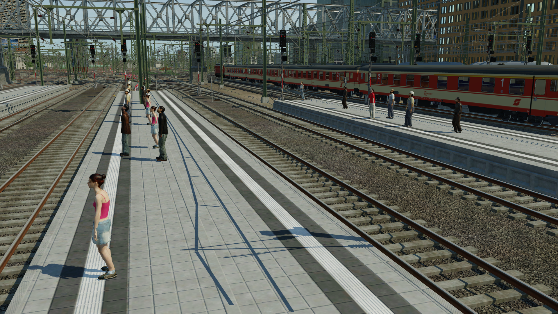 Auf der Fahrt mit dem Regionalzug von München Hbf nach Garmisch