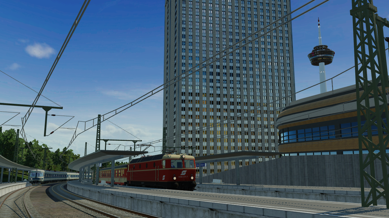 Auf der Fahrt mit dem Regionalzug von München Hbf nach Garmisch