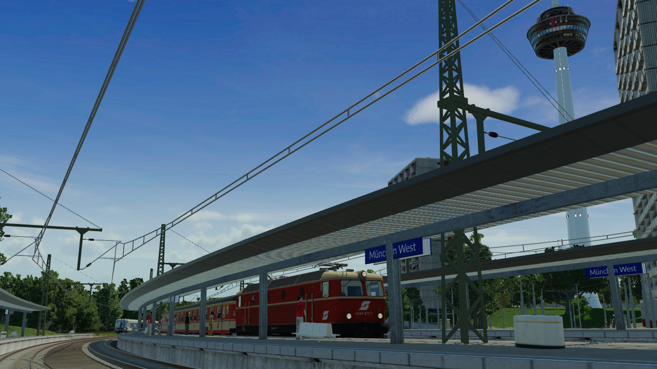 Auf der Fahrt mit dem Regionalzug von München Hbf nach Garmisch
