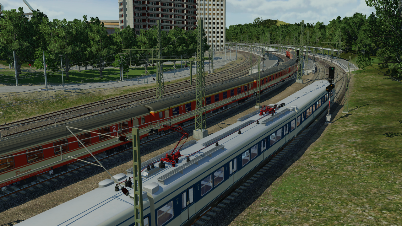 Auf der Fahrt mit dem Regionalzug von München Hbf nach Garmisch