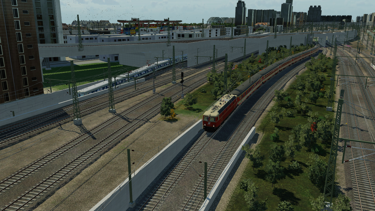 Auf der Fahrt mit dem Regionalzug von München Hbf nach Garmisch